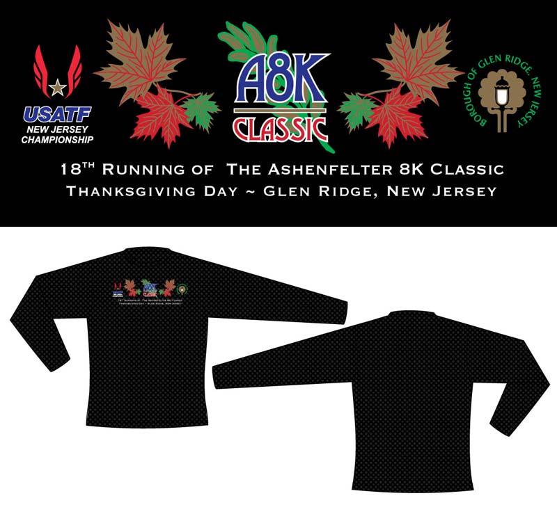 race shirt design for 2017 Ashenfelter 8K Classic